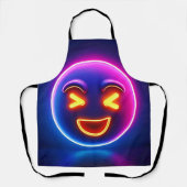 Neon Laughing Emoji Joy Schort (Voorkant)