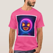 Neon Laughing Emoji Joy T-shirt (Voorkant)