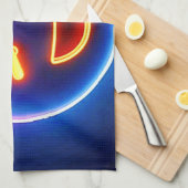 Neon Laughing Emoji Joy Theedoek (Quarter Fold)