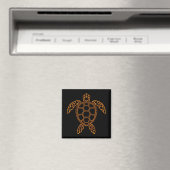 Neon Lava Zee Schildpad Design Magneet (Insitu (Vaatwasser))