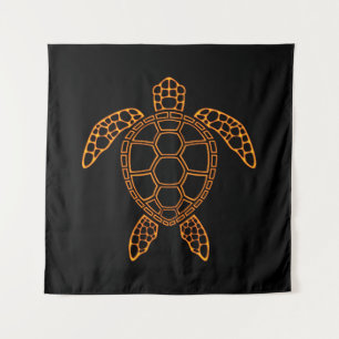 Neon Lava Zee Schildpad Design Wandkleed