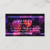 Neon Leaf Barbershop Visitekaartje (Achterkant)