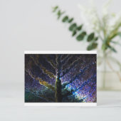 Neon Leaf Briefkaart (Staand voorkant)