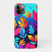 Neon Leaf Paradise Art Case-Mate iPhone Case (Achterkant)