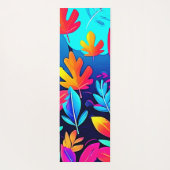 Neon Leaf Paradise Art Yogamat (Achterkant)