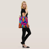 Neon Leaf Symphony Tote Bag (Op model)