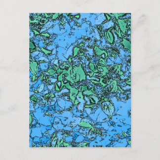 Neon Leaves 1 Briefkaart