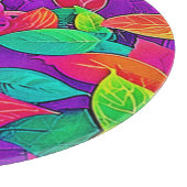 Neon Leaves: Cartoon Flow Snijplank (Hoek)