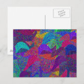 Neon Leaves Herfst Briefkaart (Voorkant / Achterkant)