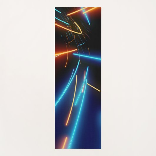 Neon Led Modern Black mannen yoga mat (Voorkant)