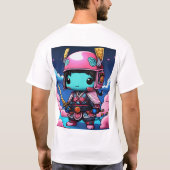 Neon Legends: Chibi Ninja Godheid in Koi Armor T-shirt (Achterkant)