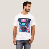 Neon Legends: Chibi Ninja Godheid in Koi Armor T-shirt (Voorkant volledig)