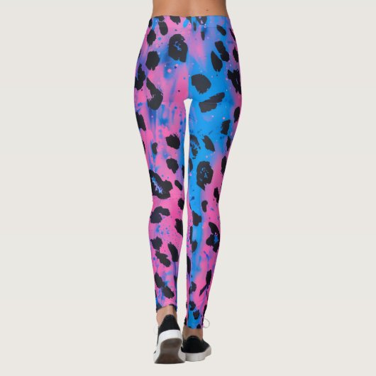Neon Leopard Animal GRL Power Leggings (Achterkant)