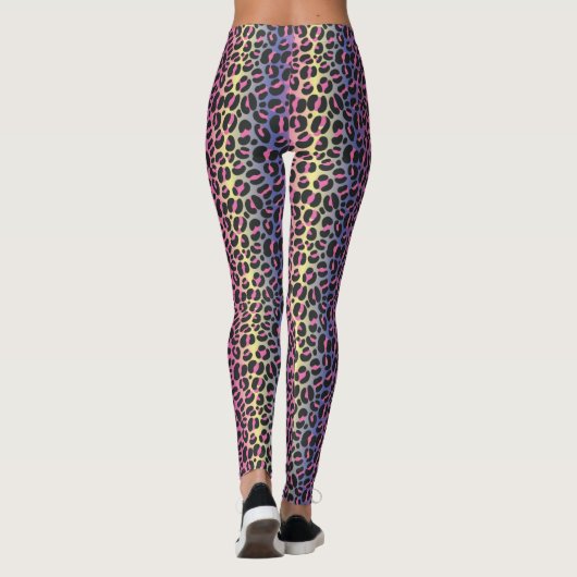 Neon Leopard Leggings (Achterkant)