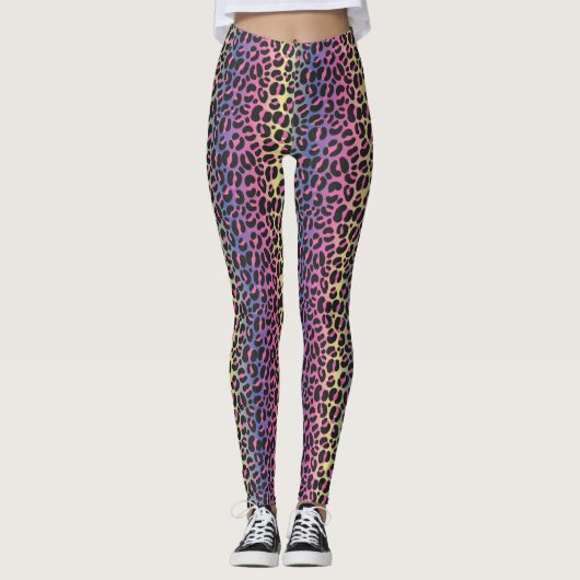 Neon Leopard Leggings (Voorkant)