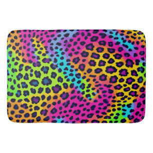 Neon Leopard Print Badmat