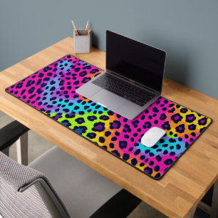 Neon Leopard Print Bureaumat