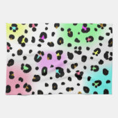 Neon Leopard Print Kitchen Towel Theedoek (Horizontaal)