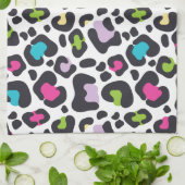 Neon Leopard Print Theedoek (Gevouwen)