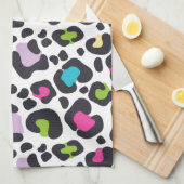 Neon Leopard Print Theedoek (Quarter Fold)