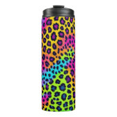 Neon Leopard Print Thermosbeker (Voorkant)