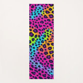 Neon Leopard Print Yogamat (Voorkant)