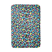 Neon Leopard Spots Patroon Badmat (Voorkant Verticaal)