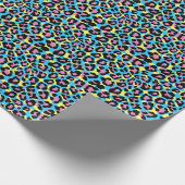 Neon Leopard Spots Patroon Cadeaupapier (Hoek)