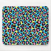 Neon Leopard Spots Patroon Muismat (Voorkant)