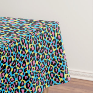 Neon Leopard Spots Patroon Tafelkleed