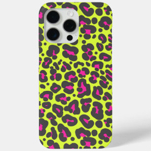 Neon Leopard Telefoonhoesje afdrukken iPhone 15 Pro Max Hoesje