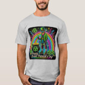 Neon Leprechaun Vibes: St. Patrick's Day T-shirt (Voorkant)