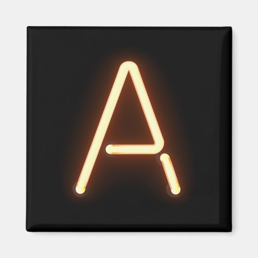 Neon Letter A Magneet (Voorkant)
