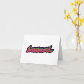 Neon lettertype "homoseksueel" wenskaart kaart (Gele Bloem)