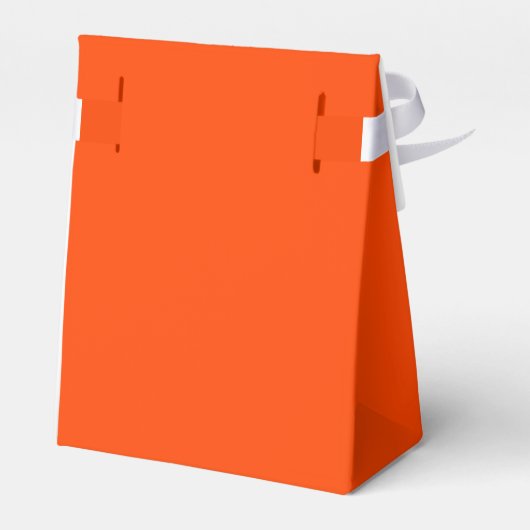 Neon, levendige Oranje Cornhole Set Bedankdoosjes (Achterkant)