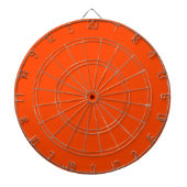 Neon, levendige Oranje Cornhole Set Dartbord (Voorkant)