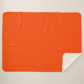 Neon, levendige Oranje Cornhole Set Sherpa Deken (Voorkant (horizontaal))