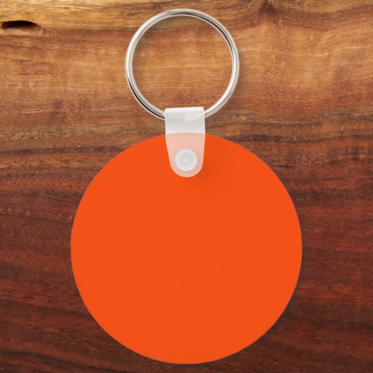 Neon, levendige Oranje Cornhole Set Sleutelhanger (Achterkant)
