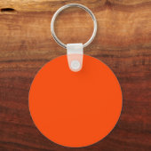 Neon, levendige Oranje Cornhole Set Sleutelhanger (Voorkant)