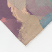 Neon Licht Abstract Portret Fleece Deken (Hoek)