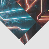Neon licht patroon tissuepapier (Detail)