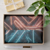 Neon licht patroon tissuepapier (Geschenk)