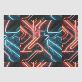Neon licht patroon tissuepapier