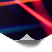 Neon licht textuur met lange blootstelling.abstrac poster (Hoek)