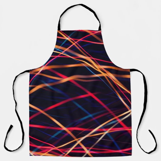 Neon licht textuur met lange blootstelling.abstrac schort (Voorkant)