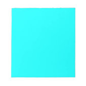 Neon lichtblauw 00ffer notitieblok (Voorkant)