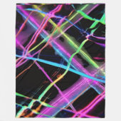 Neon lichtshow fleece deken (Voorkant)