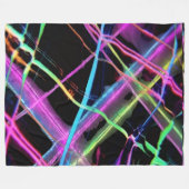 Neon lichtshow fleece deken (Voorkant (Horizontaal))