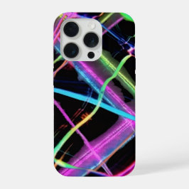 Neon lichtshow iPhone 15 pro case