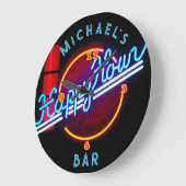 Neon Light BAR, speciaal aangepast SIGN-Man, grote Grote Klok (Hoek)